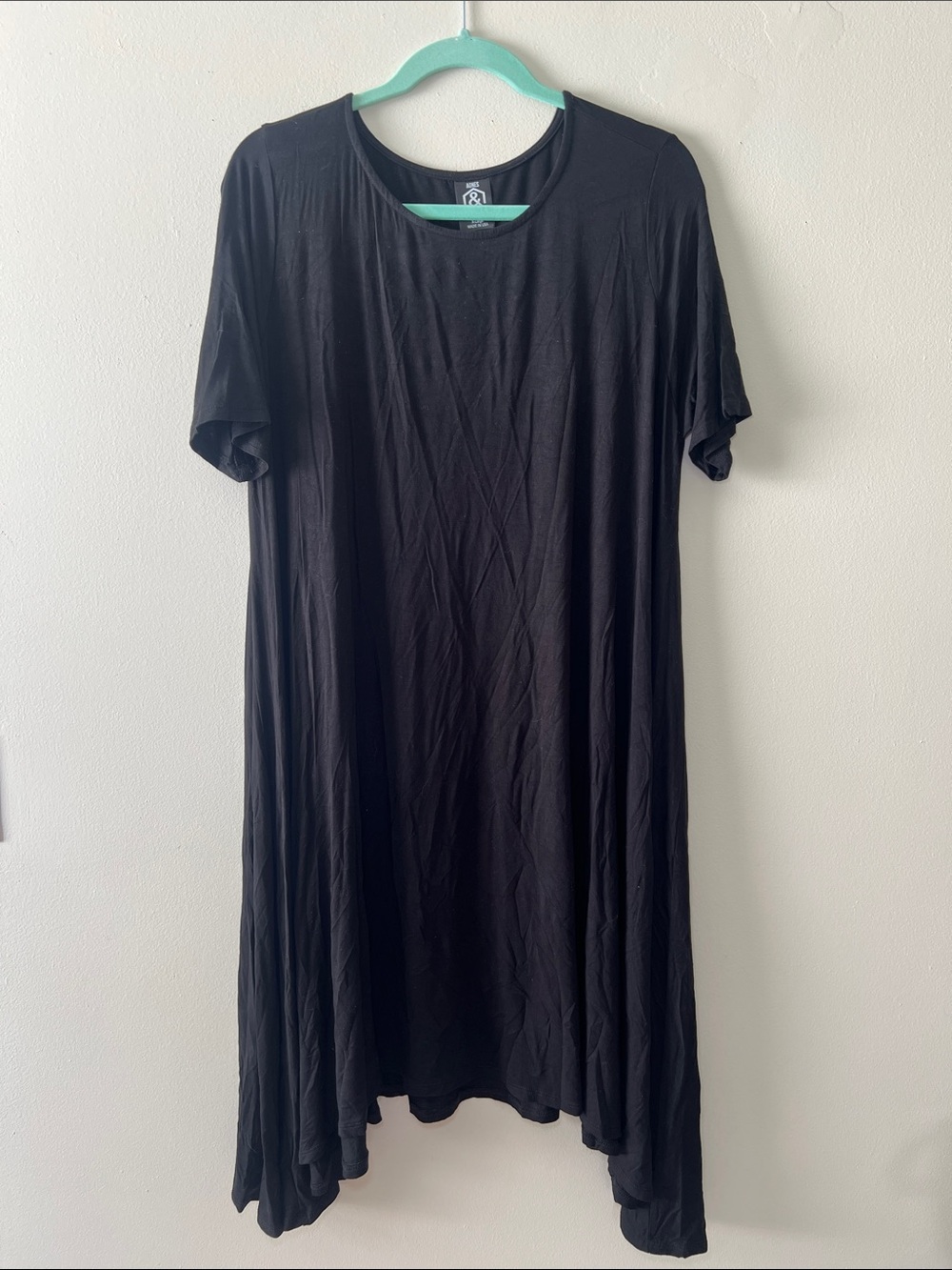 Agnes & Dora Black Dress T Shirt Material